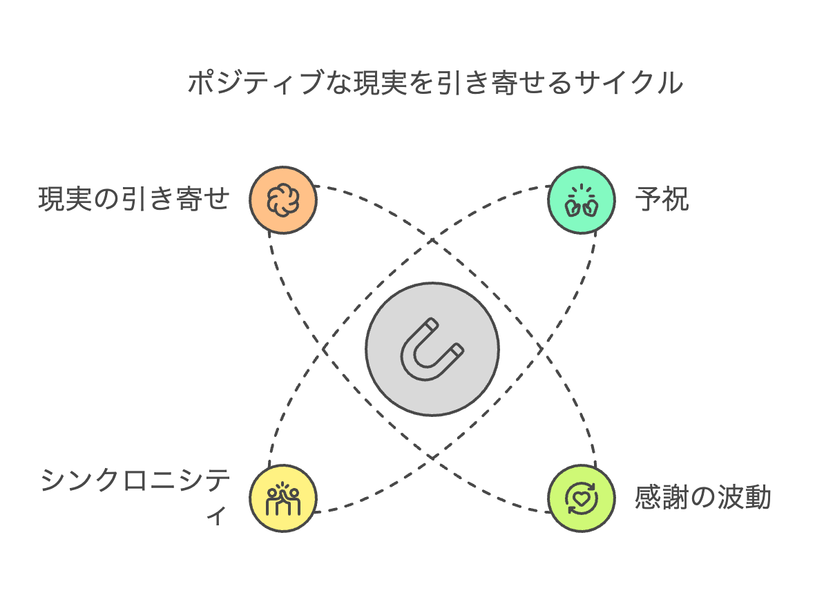 ポジティブな現実を引き寄せるサイクル