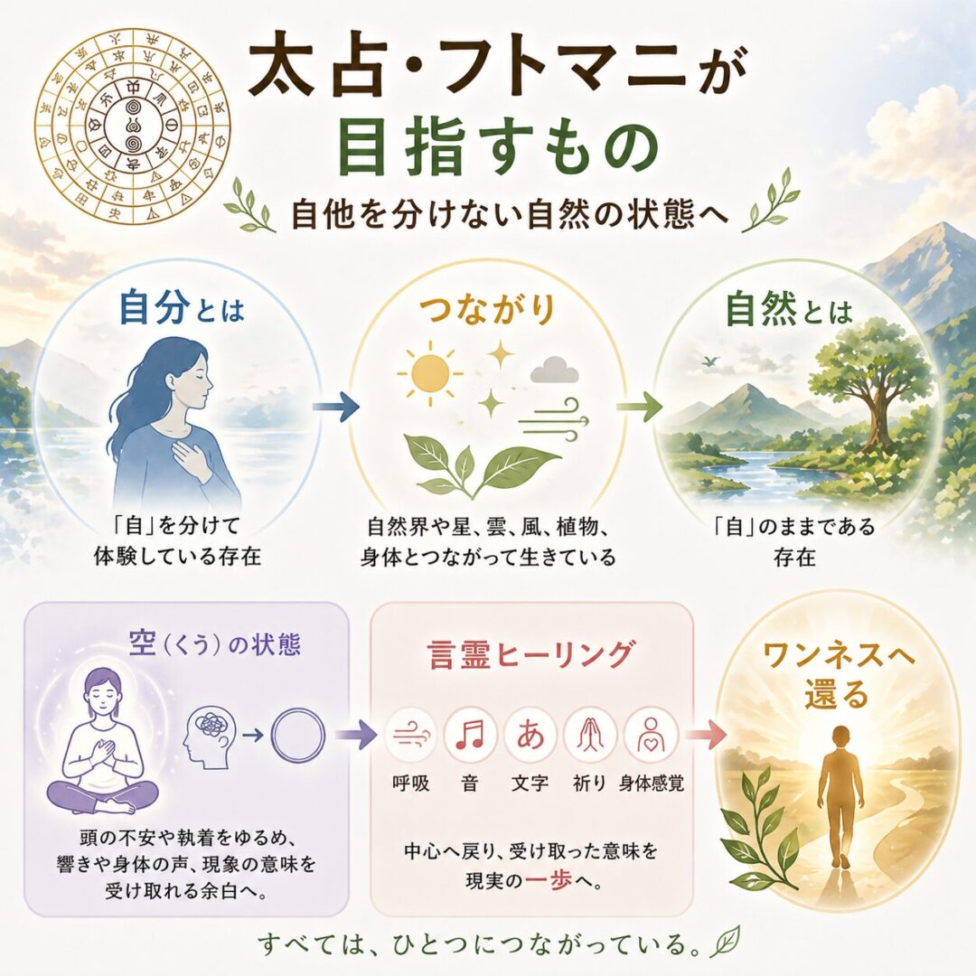 太占・フトマニが目指すもの｜自他を分けない自然の状態へ