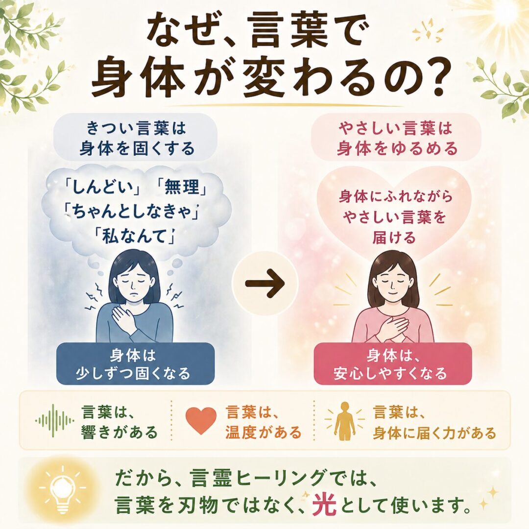なぜ、言葉で身体が変わるの？